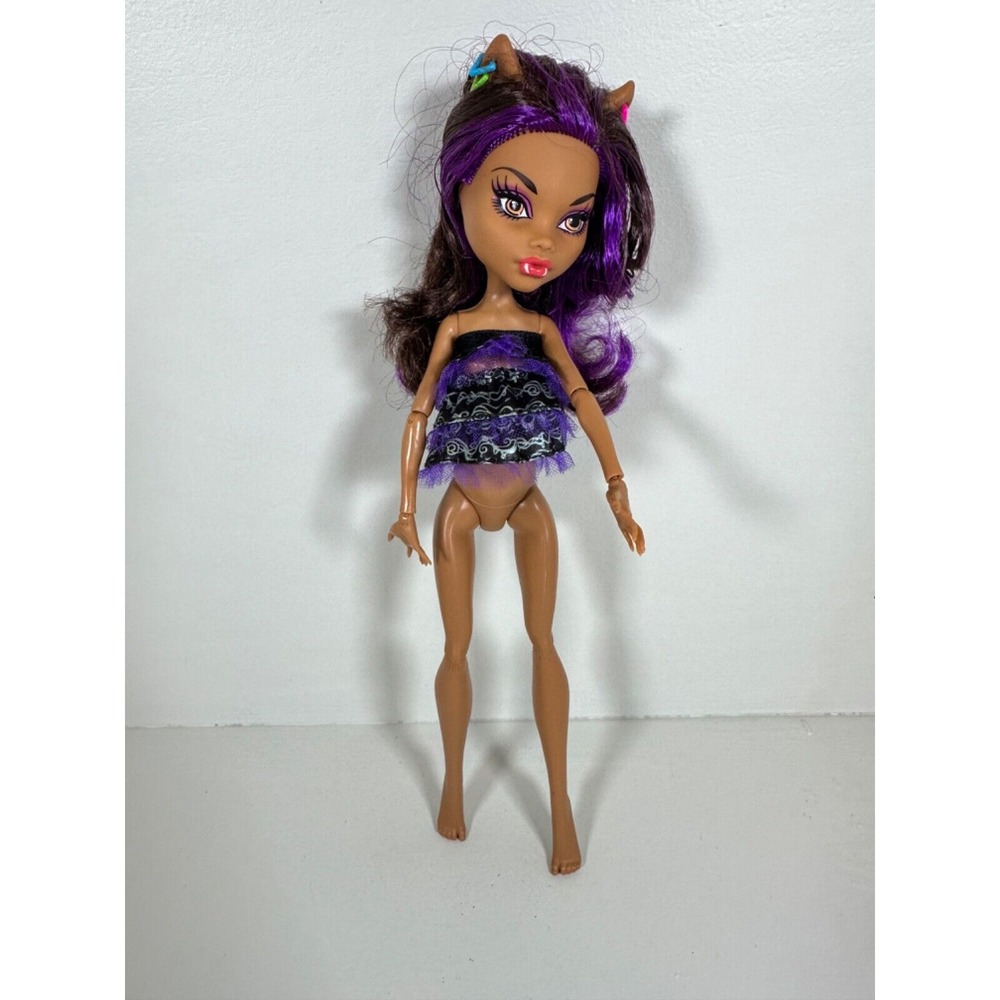 Monster High Doll Gloom‎ Beach Clawdeen Wolf Mattel No Original Clothing